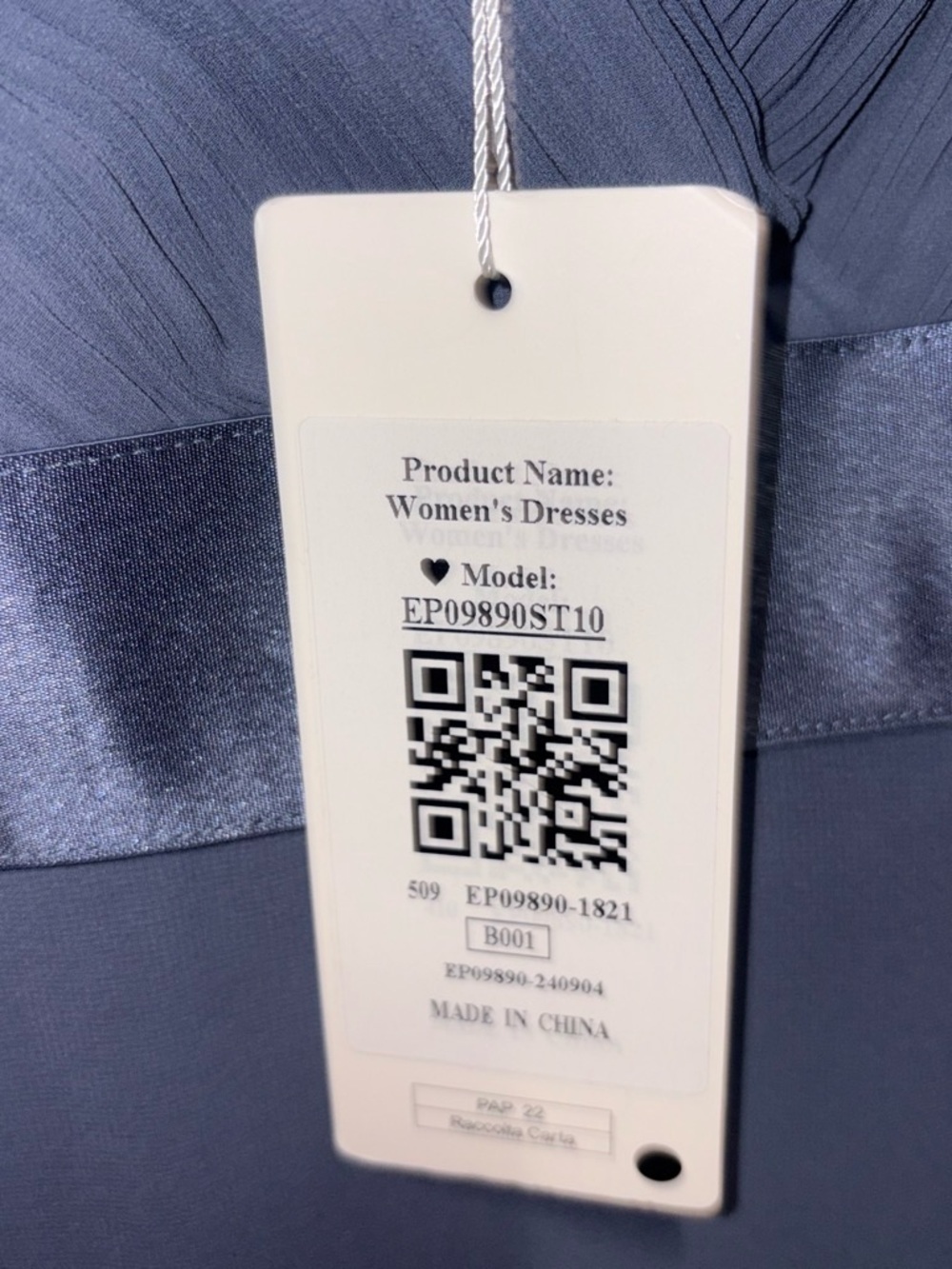 Women’s Slate Blue Evening Gown - Ever-Pretty - Picture 4 of 6